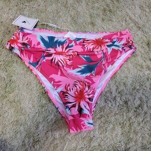Floral Pink Swim Bottoms